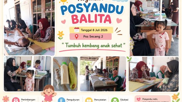 Pelaksanaan Kegiatan Posyandu Balita Desa Pojok Kecamatan Campurdarat